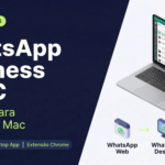 Três formas de usar o WhatsApp Business no PC em 2026: WhatsApp Web pelo navegador, app WhatsApp Desktop no Windows ou Mac, e extensão de Chrome — guia atualizado Chatsac