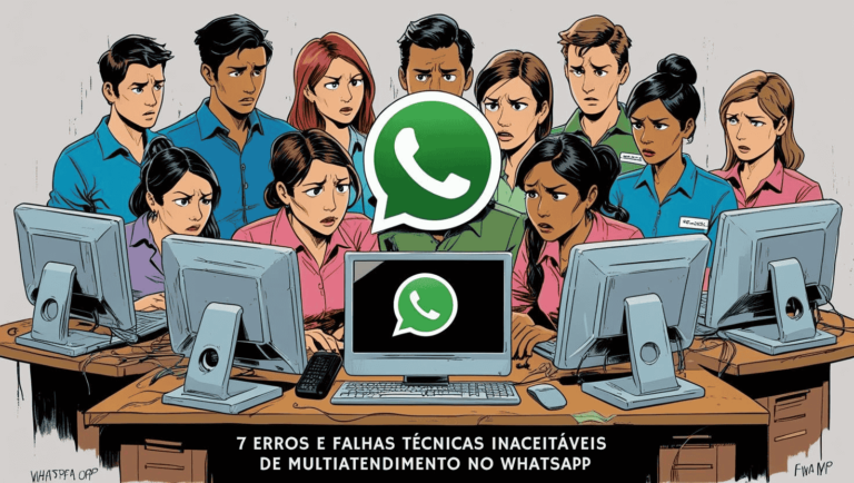 7 Erros e Falhas Técnicas de Multiatendimento WhatsApp Inaceitáveis