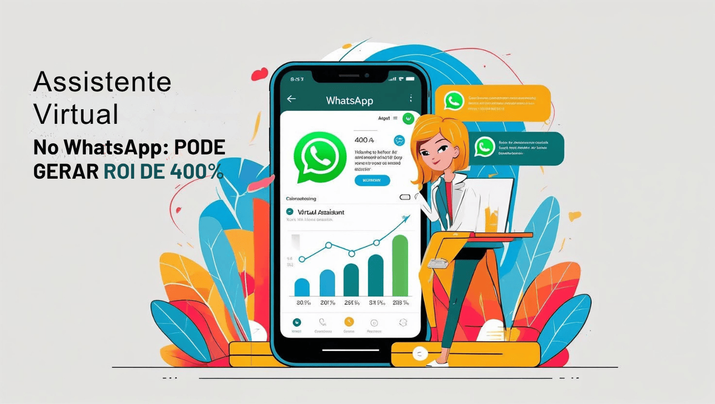 Assistente Virtual WhatsApp: ROI de 400% Comprovado