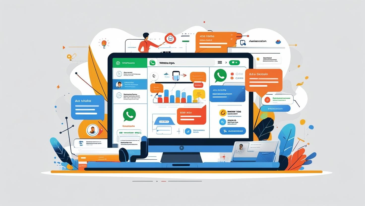 Completo: Sistema para WhatsApp Business com CRM e automação