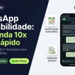 Capa do guia WhatsApp contabilidade 2026: escritório contábil estruturando atendimento automático com API Oficial, templates e CRM integrado — Chatsac
