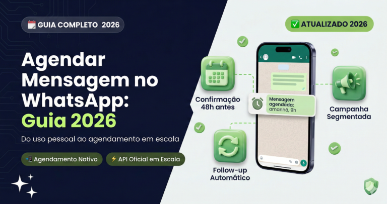 Agendar Mensagem no WhatsApp guia completo para uso pessoal, Business e em escala (2026)