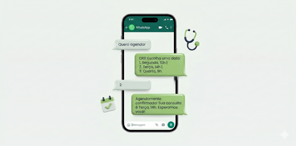 Chatbot para Clínicas - Mensagem automática